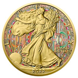 1 oz Silber Eagle 2022 – Circle of Life, Art Color Collection