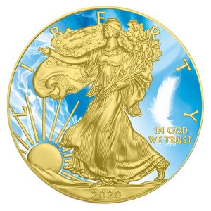 1 oz Silber Eagle 2020 – Luft, Art Color Collection